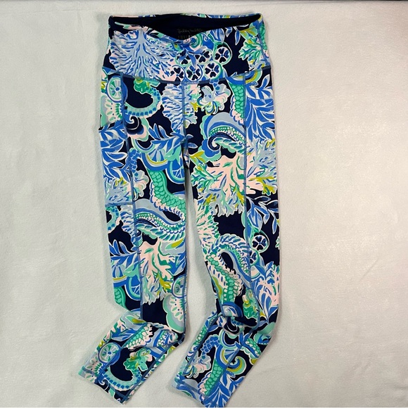 Lilly Pulitzer Set of 4 Luxetic Leggings Small - Picture 4 of 11